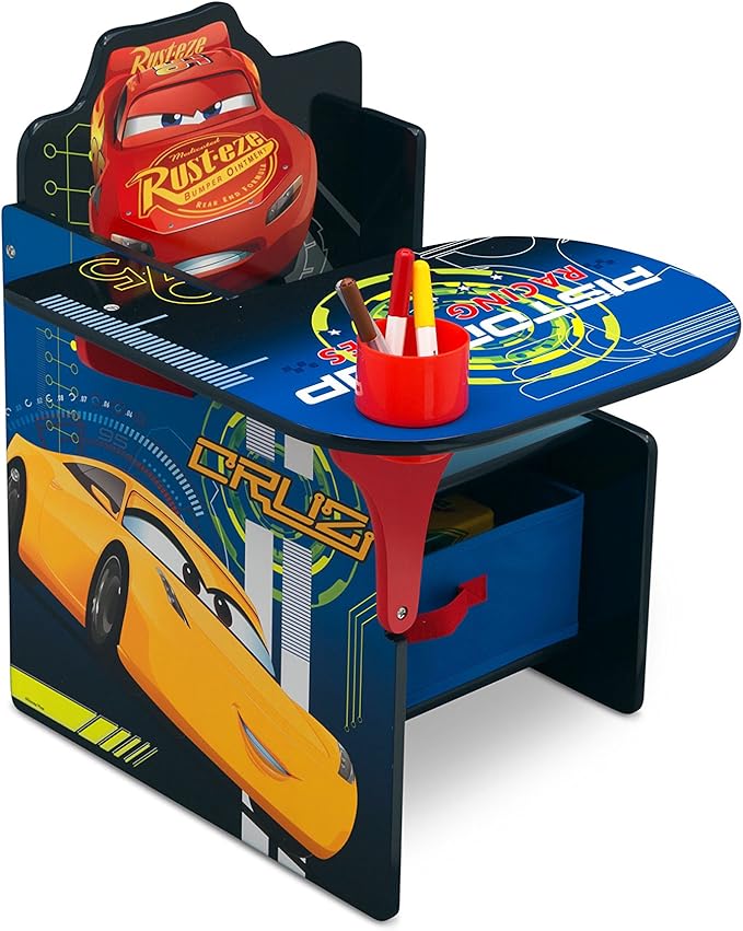 Delta Children Chair Desk With Storage Bin, Disney/Pixar Cars