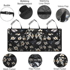 Femuar Car Trunk Organizer, Large Capacity Backseat Trunk Organizer (42"*18"), Collapsible Car Storage Bag with 8 Pockets - Hibiscus