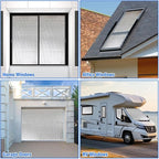 YoleShy Double Reflective Insulation RV Window Insulation for Summer Heat Reflective Window Film for Roof, Car, Garage Doors, 24 in X 10 FT