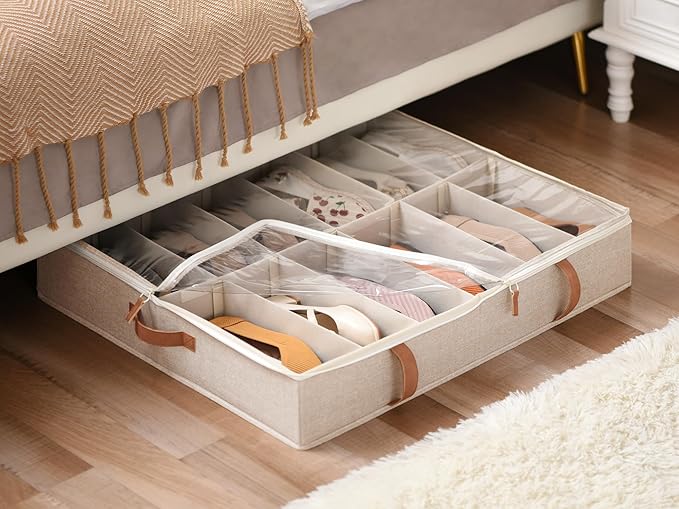 StorageWorks Under Bed Storage with Lid with Under Bed Shoe Storage Organizer