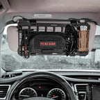 PETAC GEAR Car Sun Visor EDC Orgnaizer|Auto Rigid Molle Panels For Vehicles Car Seat Back Organizer Tactical Gears Rack Truck Mount Panels (Black)