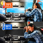 Semi-Truck Sun Shade for Windshield and Side Window | 300T High Density UV Protection Sunshade Reflects 98% UV,Semi Trucks Shade Accessories,Best for Semi, Commercial, RV & Big Truck