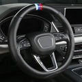 Customized Auto Car Steering Wheel Cover for BMW X1 X2 X3 X4 X5 X6 X7 i3 i4 i5 i8 535i 740Li 335i M3 M4 M5 Z1 Z3 Z4 Z5 (Black