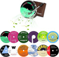 Maicican 12PCS Customizable Car Air Freshener Vent Clip, Pop Singer Album Cover Record Player Shape, Music Lover Gifts. (Retr