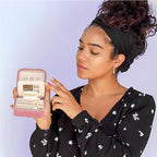 Benevolence LA Plush Velvet Jewelry Box | Travel Jewelry Case Organizer with Mirror | Featured in Oprah's Favorite Things | B