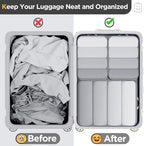 Veken 6/9/11 Set Compression Packing Cubes for Travel Essentials,Compressible Expandable Large Luggage Suitcase Organizer Bag