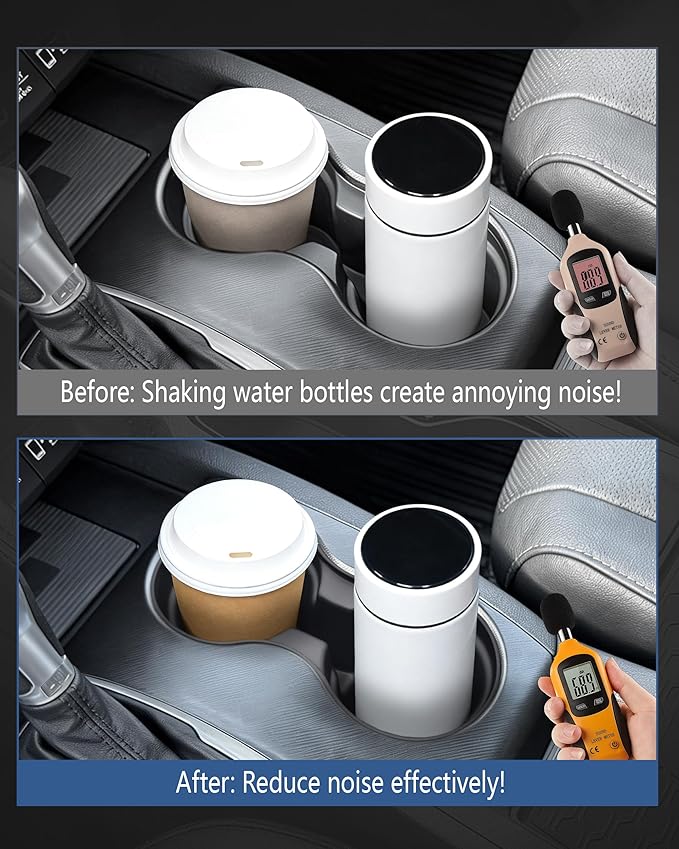 Cup Holder Inserts for Honda Pilot 2016-2022| Ridgeline 2017-2023| Passport 2019-2023 Accessories, Non-Slip TPE Center Console Protector to Prevent Spills & Scratches