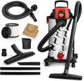 Shop-Vac 8 Gallon 4.0 HP Wet/Dry Vacuum with Blower Function, Stainless Steel Tank, Portable Shop Vacuum with Wheels, Include