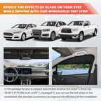 59.06x5.91 Car Windshield Tint Strip Kit,5% VLT Car Window Tint Film for Glare Reduction with Scraper & Knife,Cuttable Window Tints Cars Accessories for Windshield Tints