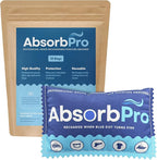 Rechargeable Dehumidifier Bag 10-Pack - 100g Reusable Moisture Absorbers - Silica Gel Packets for Bins, Totes, Gun Safe,