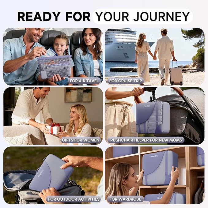 11 Set Packing Cubes for Travel,Gifts for Women Mom Kids, TSA Approved Bags for Makeup, Cosmetic, Toiletry, Suitcase Organize