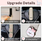 Car Sunglasses Holder Eyeglass Clip with Sun Visor Storage for Cards Magnetic Eyewear Clamp Car Decor