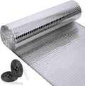 Frienda Rv Window Reflective Insulation Roll 59inch*8.3ft Double Aluminum Foil Heat Bubble Thermal Window Shade Door Cover Blackout for Garage Roof Travel Camper Skylight Shield