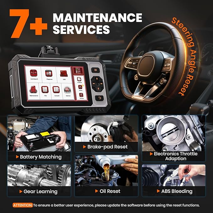 ANCEL FX6000 Bidirectional OBD2 Scanner - ABS, SRS, Transmission & Engine, Car Scanner Diagnostic Tool with Oil/EPB/BMS/SAS