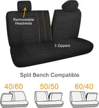 3D Air Mesh Car Seat Cover Full Sets Washable and Breathable Premium Cloth Automotive Vehicle Seat Covers for Cars Interior, 