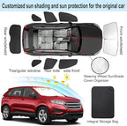 TINGLU Window Shades 8PCSfor Ford Edge 2015-2024 Accessories Car Side Full Windows Rear Triangular Windshield Sun Shade Sun UV Rays & Privacy Protection for Camping,Napping,and Relaxing