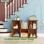 C&AHOME Cube Storage Organizer, 6-Cube Shelves Units, Closet Cabinet, DIY Plastic Modular Book Shelf, Ideal for Bedroom, Livi