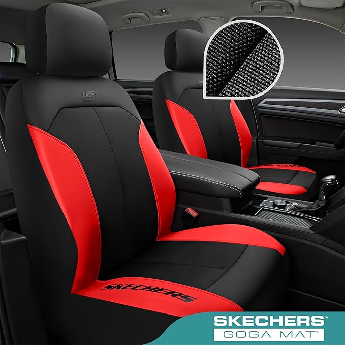 Skechers Car Seat Covers,GOGA Mat Oxford Cloth Seat Covers,Waterproof Car Seat Covers Front Seats,Automotive Universal Fit Se