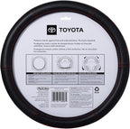 Plasticolor 006498R01 Toyota Deluxe Style Red Hi-Contrast Stitched Steering Wheel Cover