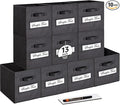 artsdi 13x13x13 storage cube bins (Set of 10) Fabric storage cubes with 10 Labels Window Cards & a Pen, storage cubes 13x13, 