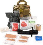 41 PCS IFAK Trauma Kit with Tourniquet, 4-Inch Israeli Bandage, Tactical First Aid Kit for Car, Camping, Hiking and Travel wi