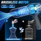 Car Vacuum Cleaner, 15000Pa Handheld Cordless Rechargeable Wet & Dry Vacuum, 120W High Power for Car, Pet, Home, Office Clean