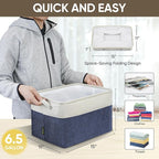 BALEINE 4 Pack Fabric Closet Storage Bins for Shelves, Linen Closet Organizers and Storage, Decorative Baskets for Organizing
