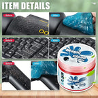 Auto Dynasty 2024 Universal Home/Office Keyboard/Interior Car Air Vent Auto Detailing Slime Cleaner Dust Cleaning Gel Putty J