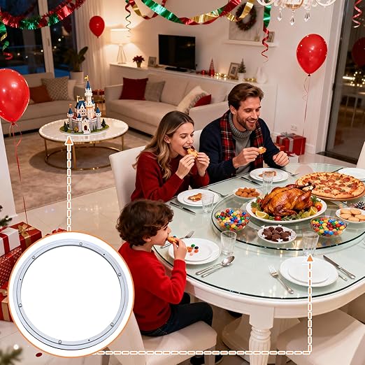 TamBee 10 Inch Lazy Susan Bearing Base - 150lb Capacity Aluminum Heavy Duty Lazy Susan Turntable Mechanism Kit for Smooth Rot