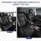 Skechers Memory Foam Car Seat Covers, Air Cool Mesh Thick Seat Covers,Car Seat Covers Front Seats Airbag Compatible, Automoti