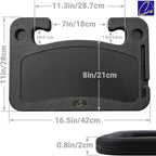 Steering Wheel Desk Tray | 16.5" Portable Car Laptop Table | Multi-Use Work Surface for Eating Writing | Vehicle Travel Workstation | Fits Most Cars Trucks SUVs