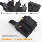 Truck Gun Rack Molle Seat Back Organizer Gun Holder Molle Panel with Magazine Pouch for Vehicles Tactical Truck Mount Panels