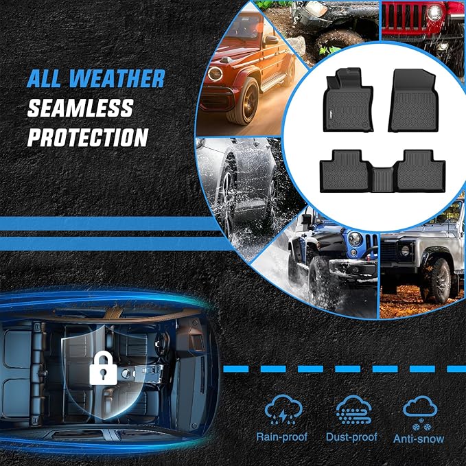 Nilight Floor Mats for Toyota Camry 2025 2026 (Hybrid Only) All Weather Custom Fit Heavy Duty Floor Liners