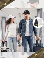 Jeyiour 6 Pieces Mr and Mrs Gifts Set for Couple Including Bride Baseball Caps Groom Mr and Mrs Luggage Tags Passport Covers 