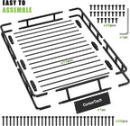 Roof Rack Basket 64" x 39" Heavy Duty Rooftop Cargo Carrier 300 lbs Capacity Steel Roof Racks Vehicle Cargo Baskets Luggage Holder Rack for SUV Truck Car Travel Camping Storage