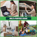 HIBAG Vacuum Storage Bags with Electric Pump, Vacuum Seal Space Saver Bags for Clothes, Clothing, Pillows, Blanket Bedding Co