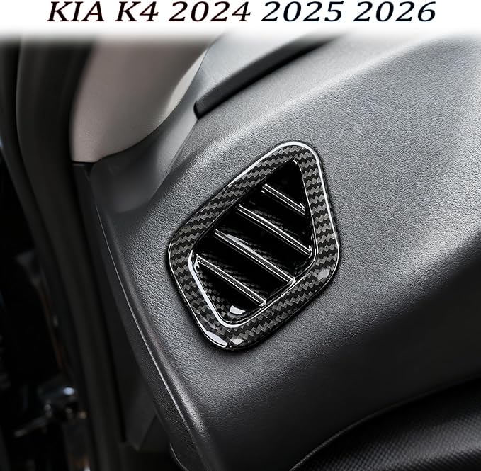 Dashboard Air Vent Cover, for kia k4 2024 2025 2026,Sport Interior Trim Accessories - Carbon Fiber.