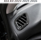 Dashboard Air Vent Cover, for kia k4 2024 2025 2026,Sport Interior Trim Accessories - Carbon Fiber.