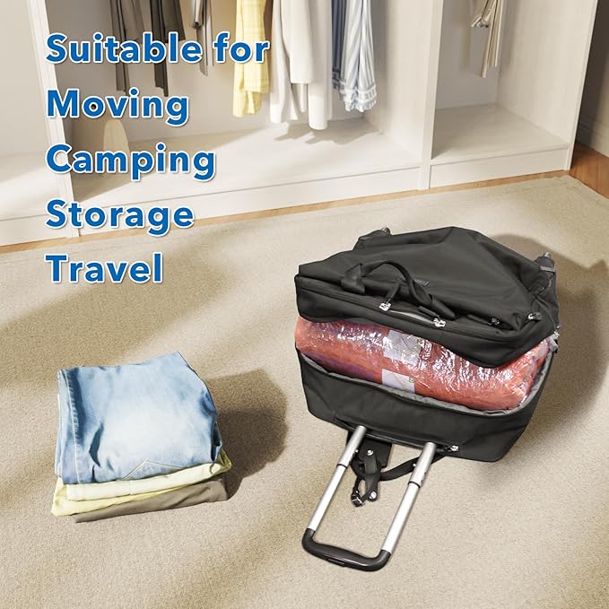 MEIQIHOME Vacuum Storage Bags, Space Saver Sealer Bags for Clothing, Pillows, Comforters, Blankets, Bedding, Travel, 16 Roll 