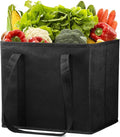 HOTOR Tote Bag Large - 2 Packs, Reusable Grocery Bags with Sturdy Handles, Foldable & Reusable Shopping Bags Fit in Car
