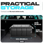 FORTEM Trunk Organizer For SUV Car Trunk Organizer, Foldable Storage, Car Accessories for Women Men, Collapsible Bag, Perfect C