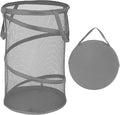 BATTOO Collapsible Laundry Baskets, Foldable Mesh Pop Up Hamper, Portable Laundry Basket Hamper with Handles for Laundry, Bat