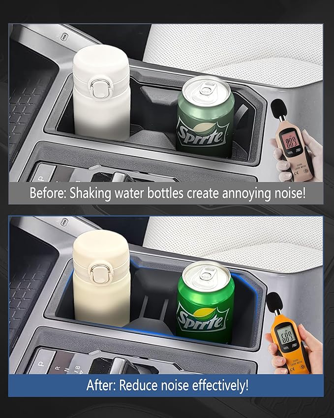 Cup Holder Inserts for Toyota Rav4 2026 Accessories, Non-Slip Silicone Center Console Protector Organizer to Prevent Spills & Scratches for Rav4 Interior Accessories