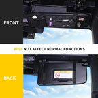 Tactical Sun Visor Organizer Visor Storage Compatible with 2021 2022 2023 2024 2025 2026 Ford Bronco 2/4 Door Accessories Car Sun Visor Sunglasses Holder Webbing Molle Panel, Driver+Passenger