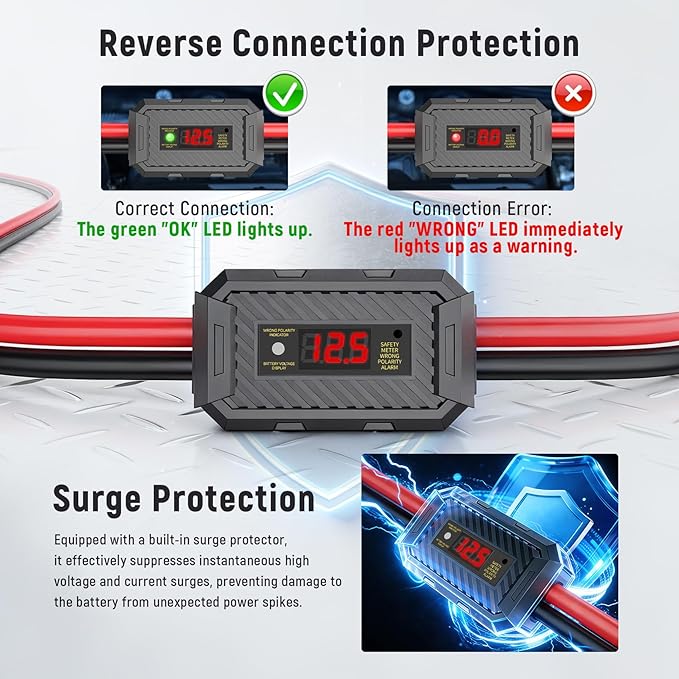 TOPDC 2 Gauge 20 Feet Jumper Cables with Reverse Polarity Protection for Car, SUV and Trucks Battery, Heavy Duty Automotive Booster Cables for Jump Starting Dead or Weak Batteries with Carry Bag