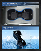 Cup Holder Inserts for 2022-2025 2026 Nissan Frontier Accessories, Non-Slip TPE Center Console Cup Holder Protector to Prevent Spills & Scratches for Frontier Interior Accessories