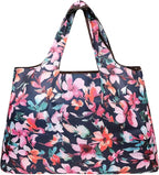 allydrew Large Foldable Tote Nylon Reusable Grocery Bags, 6 Pack