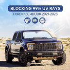 6pcs Car Window Shades for Ford F150 4Door 2021 2022 2023 2024 2025, Full Car Window Covers for Privacy, Sunshades for F150 Front Rear Windshield Side Windows to Block UV and Protect Privacy