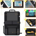 Meolsaek Kick Mats Back Seat Protector, Waterproof Oxford Seat Back Protector, Car Seat Back Protector for Kids, Back of Seat Protector for Kids Feet Car Seat (Black C -2pc)