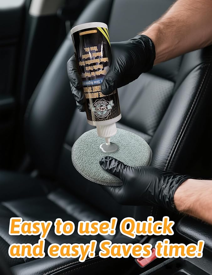 Kingvo Ceramic Spray Coating for Cars, Car Leather Conditioner Automotive Clear Coat Detail Spray Polishing Kit Leather Care 